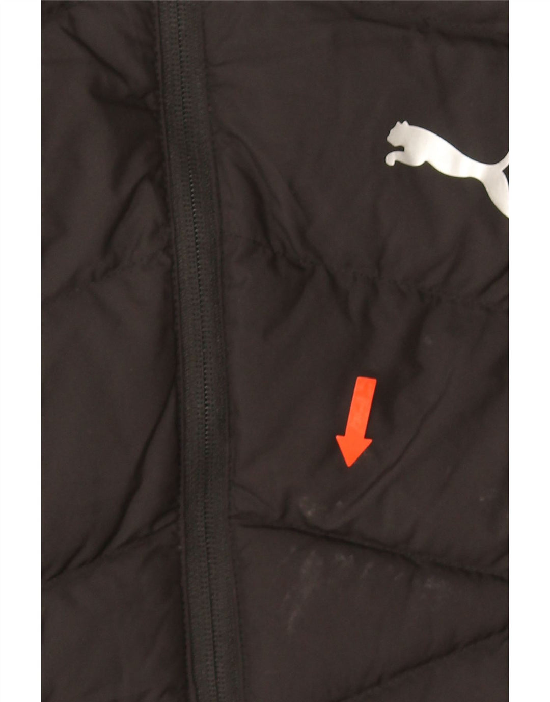 Puma polstret jakke til kvinder UK 14 Medium Sort Polyester