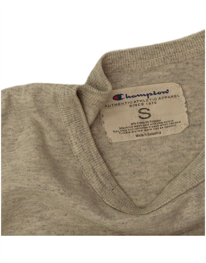 Champion Herre grafisk T-shirt Top Lille grå Flecked Bomuld