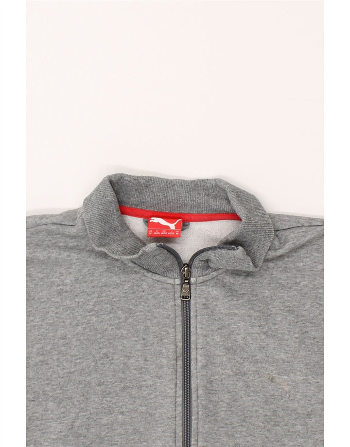 PUMA Mens Tracksuit Top Jacket Medium Grey Cotton Vintage Puma and Second-Hand Puma from Messina Hembry 