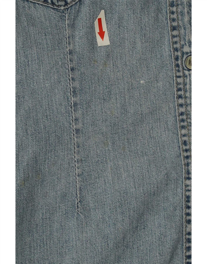 Wrangler Dame Denim Shirt UK 14 Large Blue