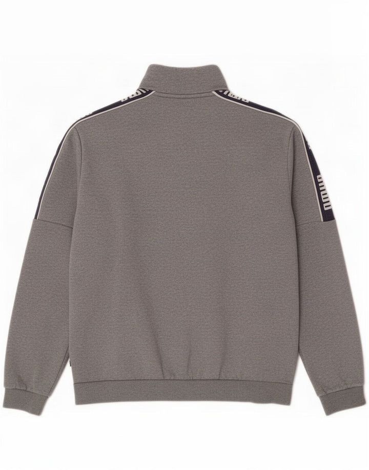 Puma Herre grafisk træningsdragt Topjakke Medium Grå Colourblock Bomuld
