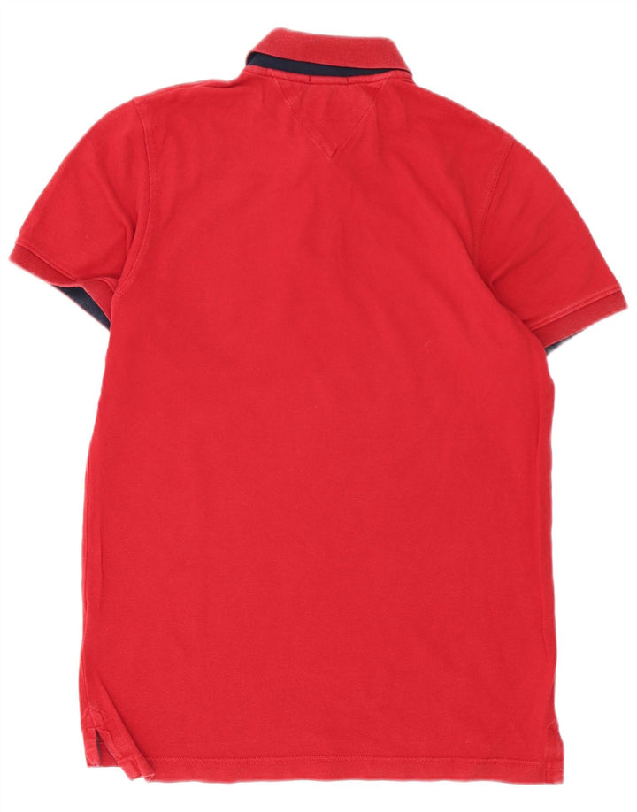 Tommy Hilfiger Herre grafisk poloshirt Lille rød bomuld