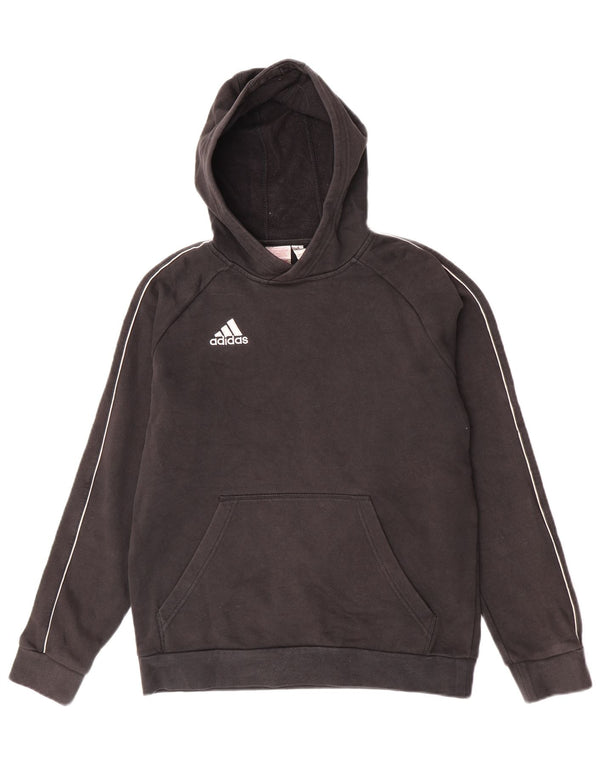 Adidas drenge hættetrøje 15-16 år XL Sort bomuld