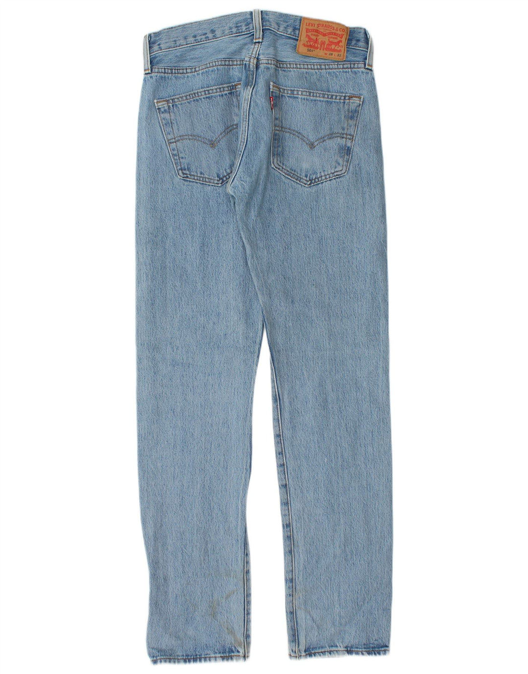 Levi's Herre 501 lige jeans W28 L32 blå bomuld