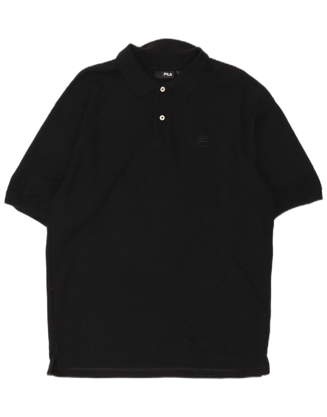 Fila Herre poloshirt Medium Sort Bomuld