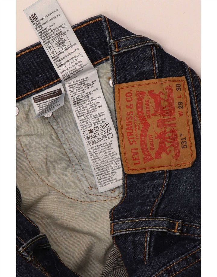 Levi's Herre 531 Straight Jeans W29 L30 Blå Bomuld