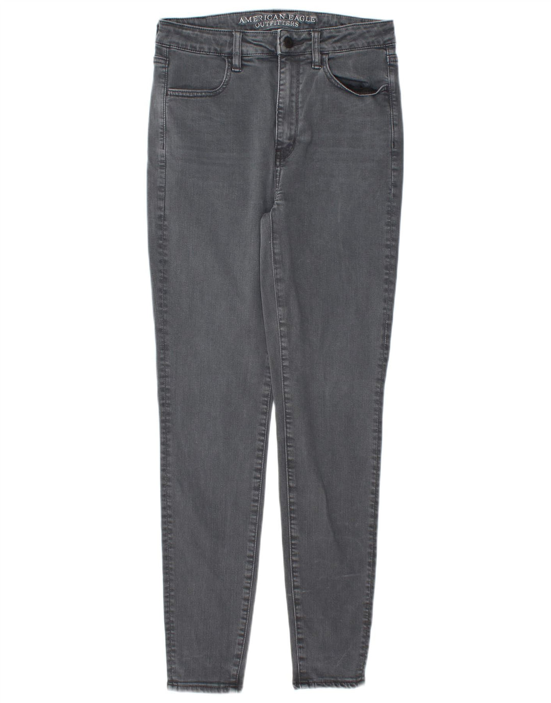 AMERICAN EAGLE OUTFITTERS Dame Skinny Jeans UK 10 Small W28 L29 Grå