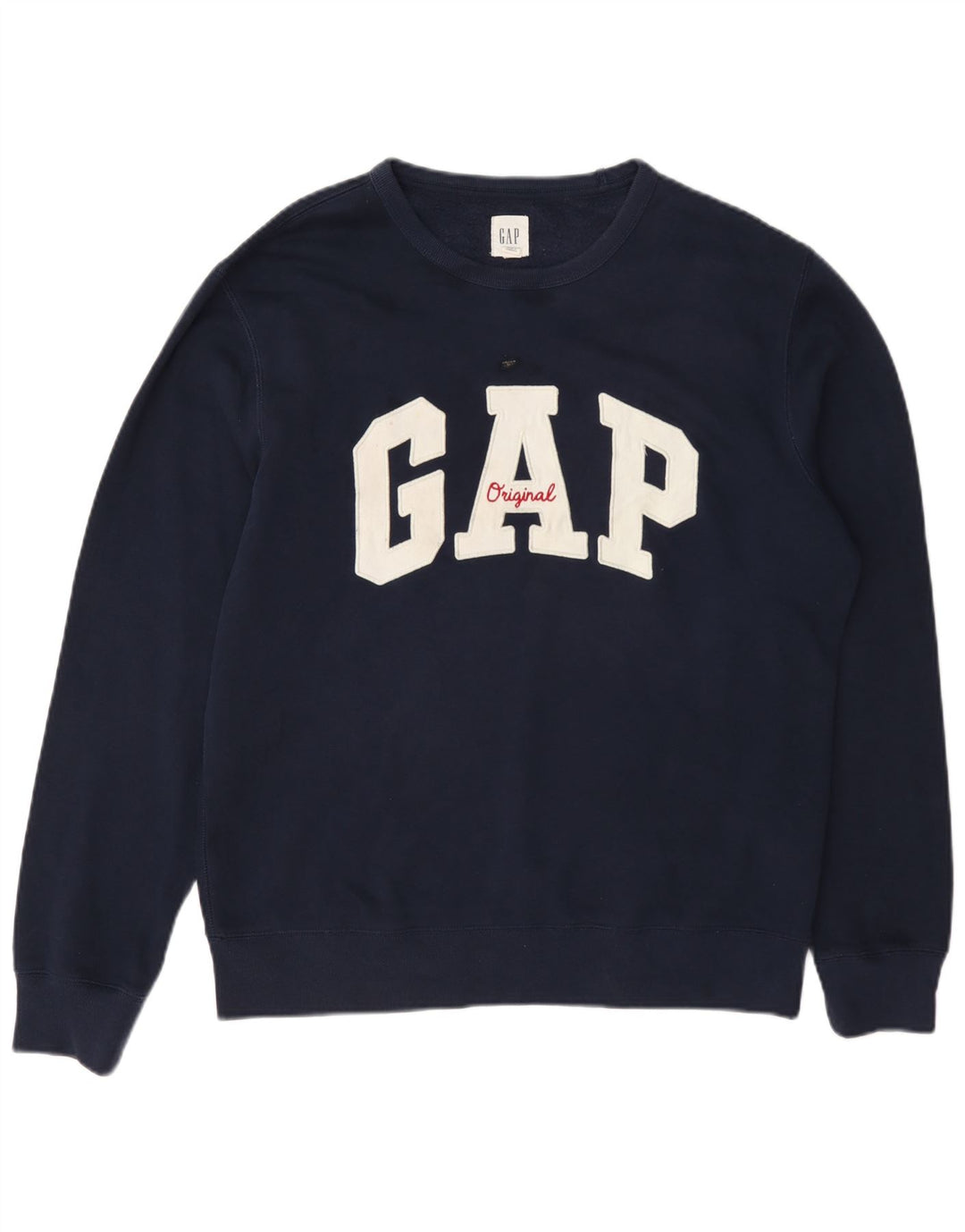 Gap Herre Grafisk Sweatshirt Jumper Medium Navyblå Bomuld