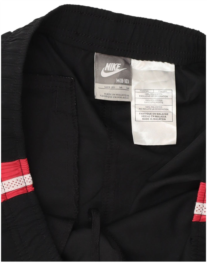 NIKE træningsdragtsbukser til kvinder US 8/10 Medium Black Colourblock Polyester