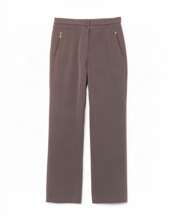 M&Co Dame Lige Casual Bukser UK 16 Large W33 L32 Grå Polyester