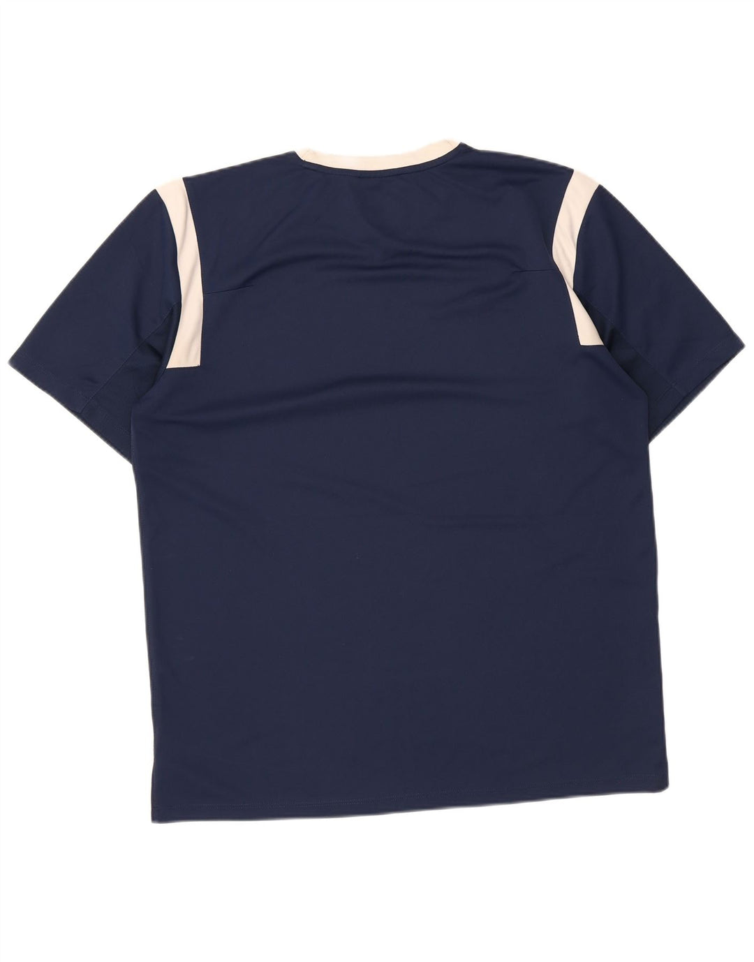 Umbro Herre T-Shirt Top Medium Navy Blue Colourblock