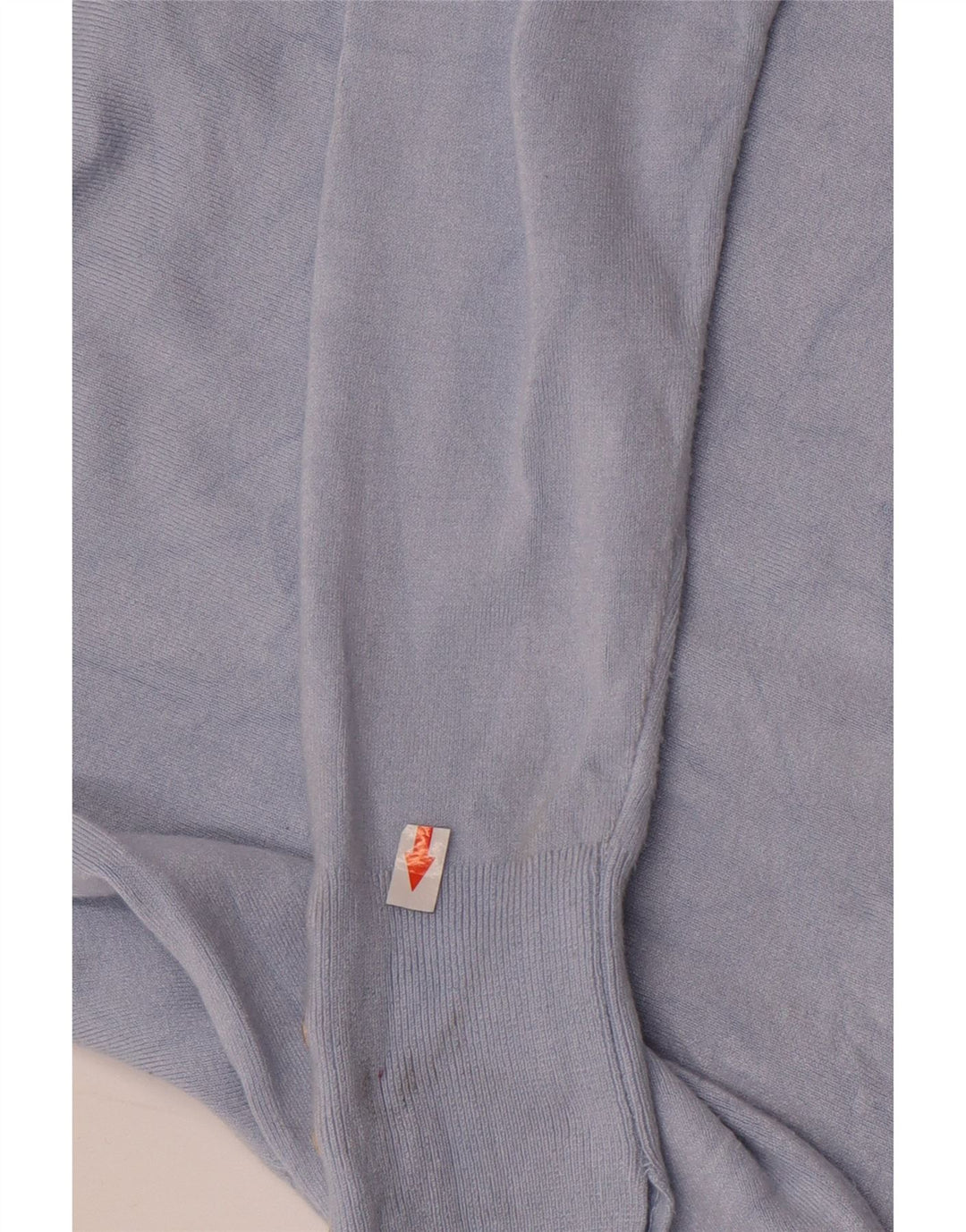 Zara Dame Boat Neck Jumper Sweater UK 12 Medium Blue Viscose