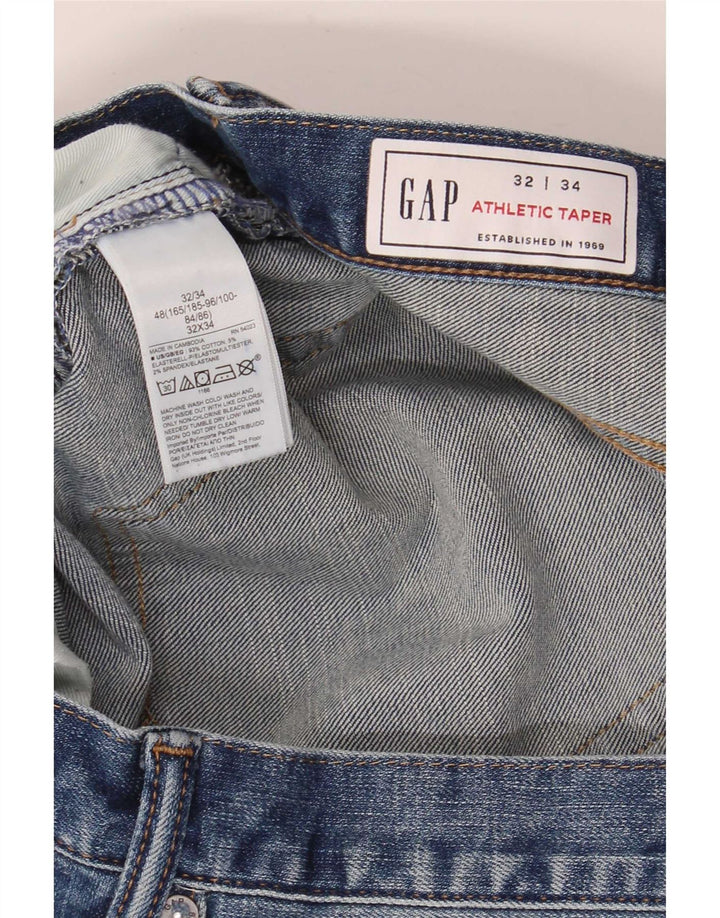 Gap Herre Tapered Jeans W32 L34 Blå Bomuld