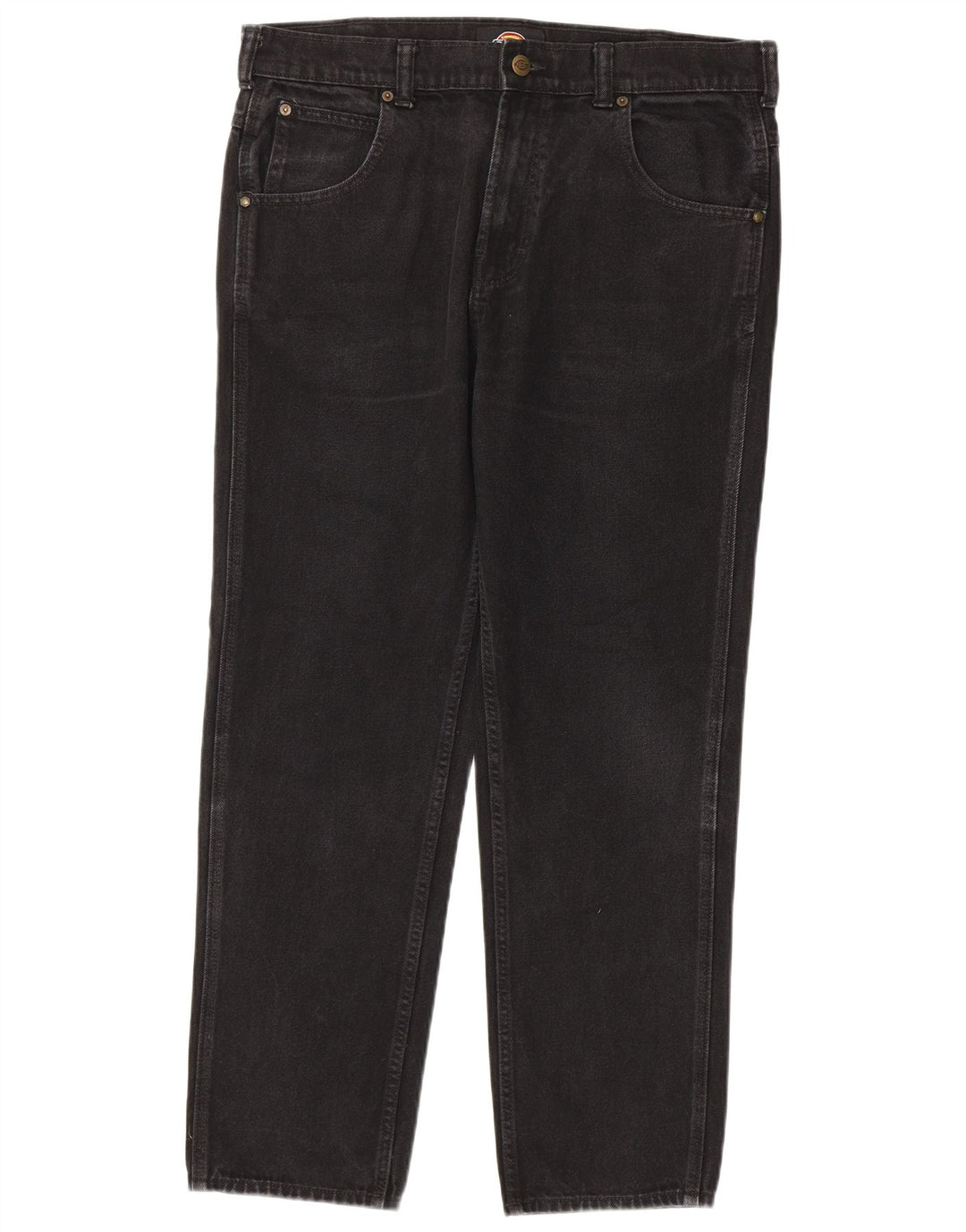 Dickies Straight Jeans til mænd W32 L30 Sort bomuld