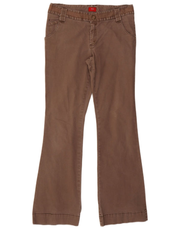MOSSIMO Dame Bootcut Casual Bukser US 11 Large W32 L31 Brun Bomuld