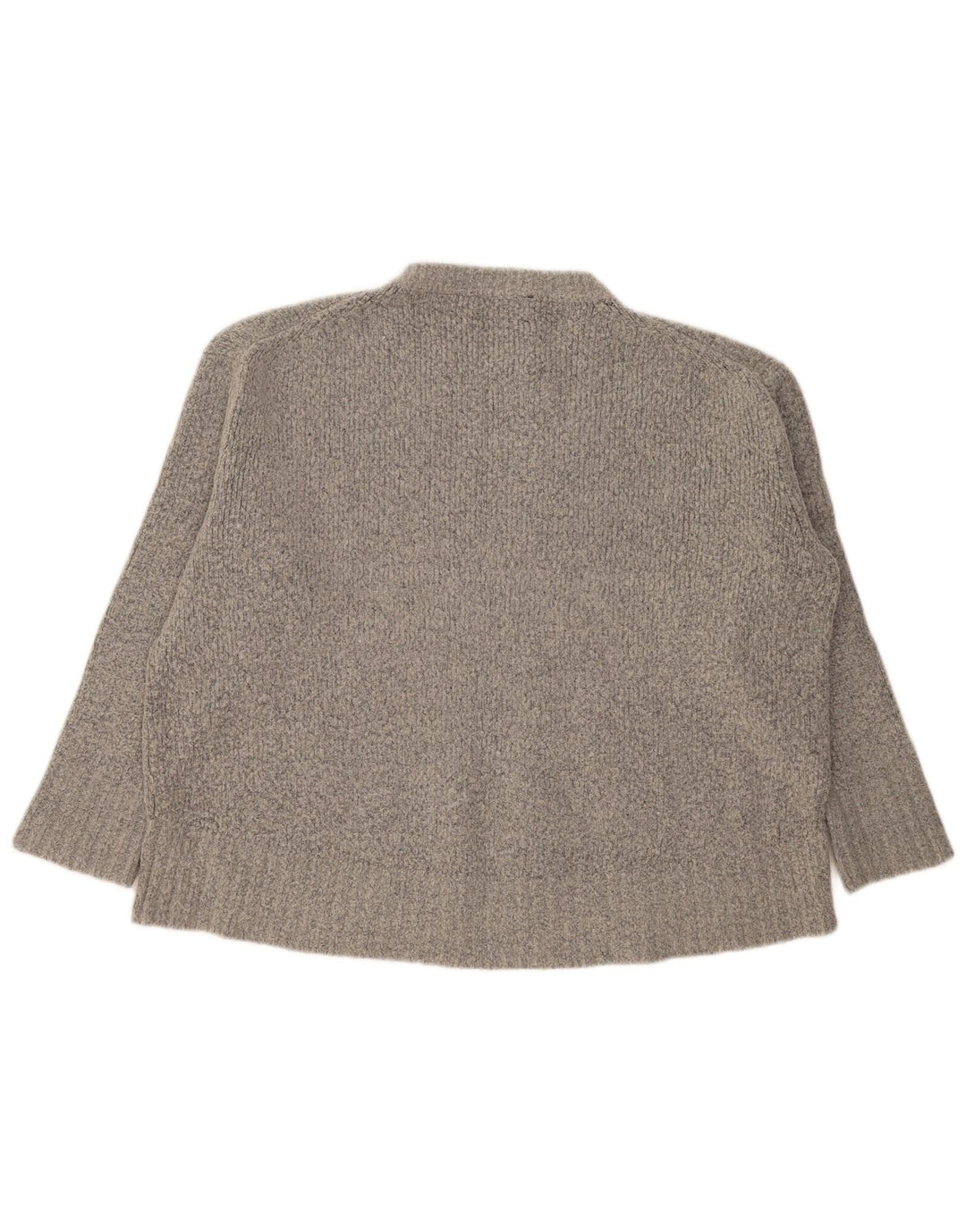 Zara Dame Oversized Crew Neck sweater UK 14 Medium Grey