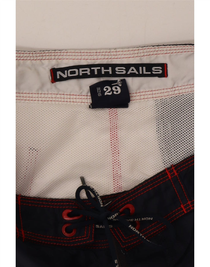 North Sails Herre grafiske badeshorts Små røde Colourblock Polyamid