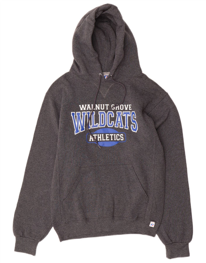 RUSSELL ATHLETIC Herre Wildcats Grafisk Hoodie Jumper Lille Grå Bomuld