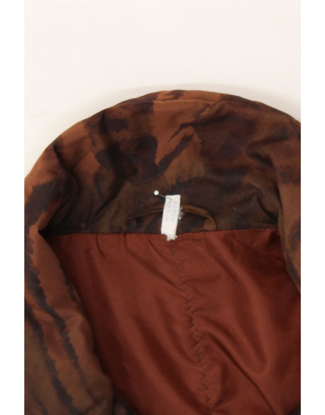 VINTAGE Womens Windbreaker Jacket UK 18 XL Brown Animal Print Polyester Vintage Vintage and Second-Hand Vintage from Messina Hembry 