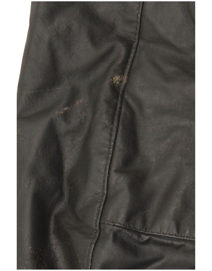 VINTAGE Læderjakke til mænd UK 40 Stort gråt læder