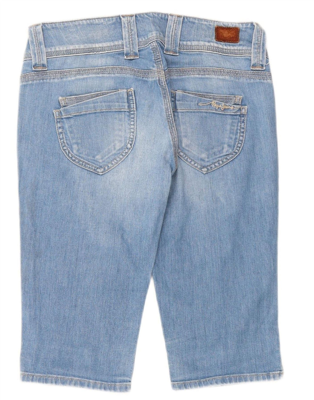 PEPE JEANS Womens Bermuda Denim Shorts W30 Medium Blue Cotton