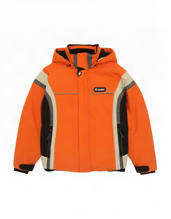 Colmar Skijakke med hætte til mænd IT 52 Stor Orange Colourblock