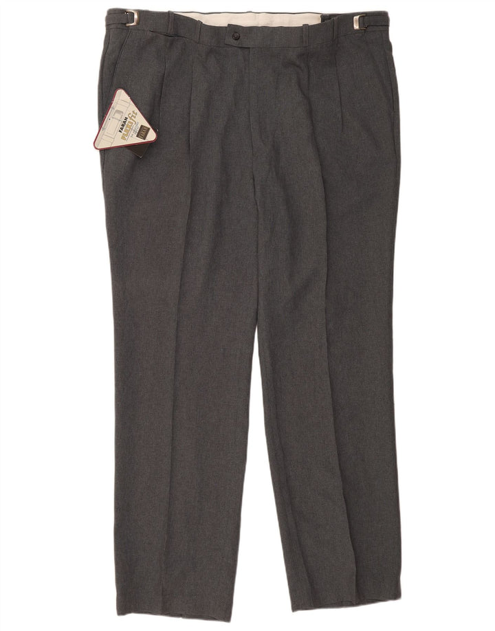 Farah Herre Pegged Suit Bukser W46 L33 Grå Polyester