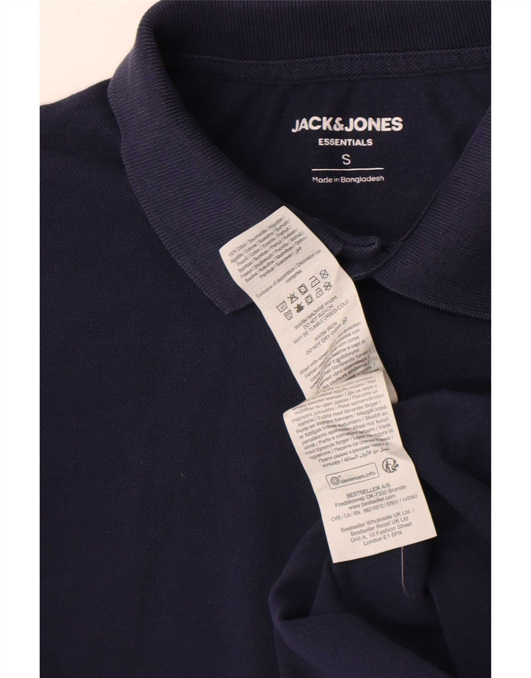 Jack & Jones herre poloskjorte lille marineblå bomuld