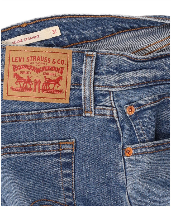 Levi's Dame Wedgie Straight Jeans W31 L28 Blå