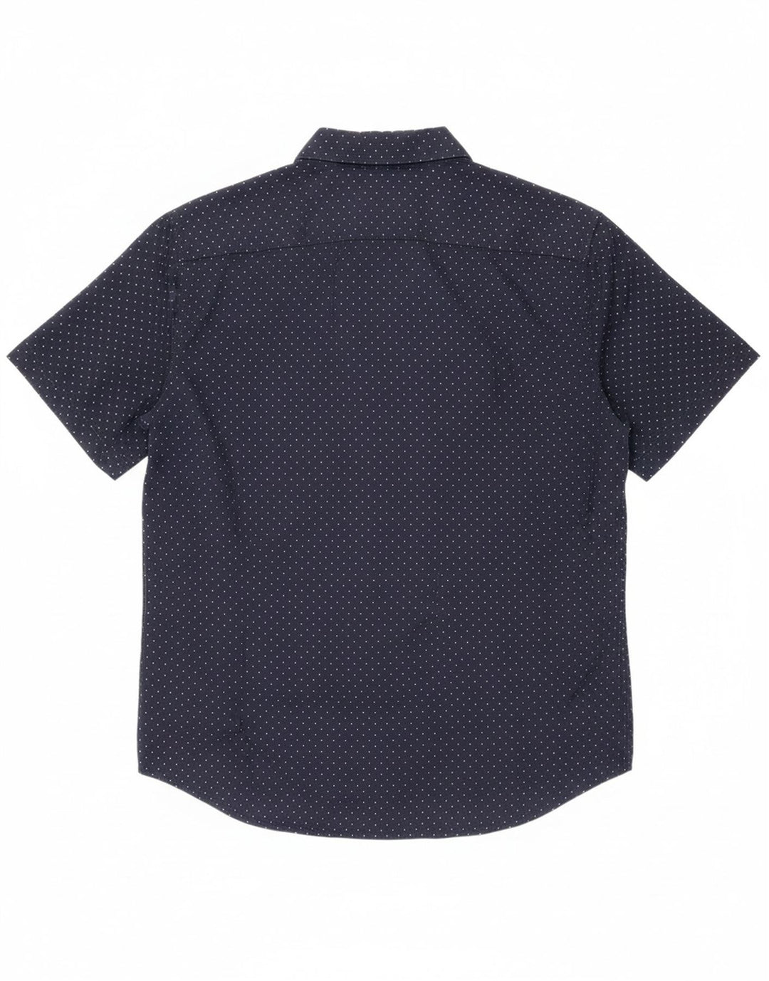 LEVI'S Mens Short Sleeve Shirt Small Navy Blue Polka Dot Cotton