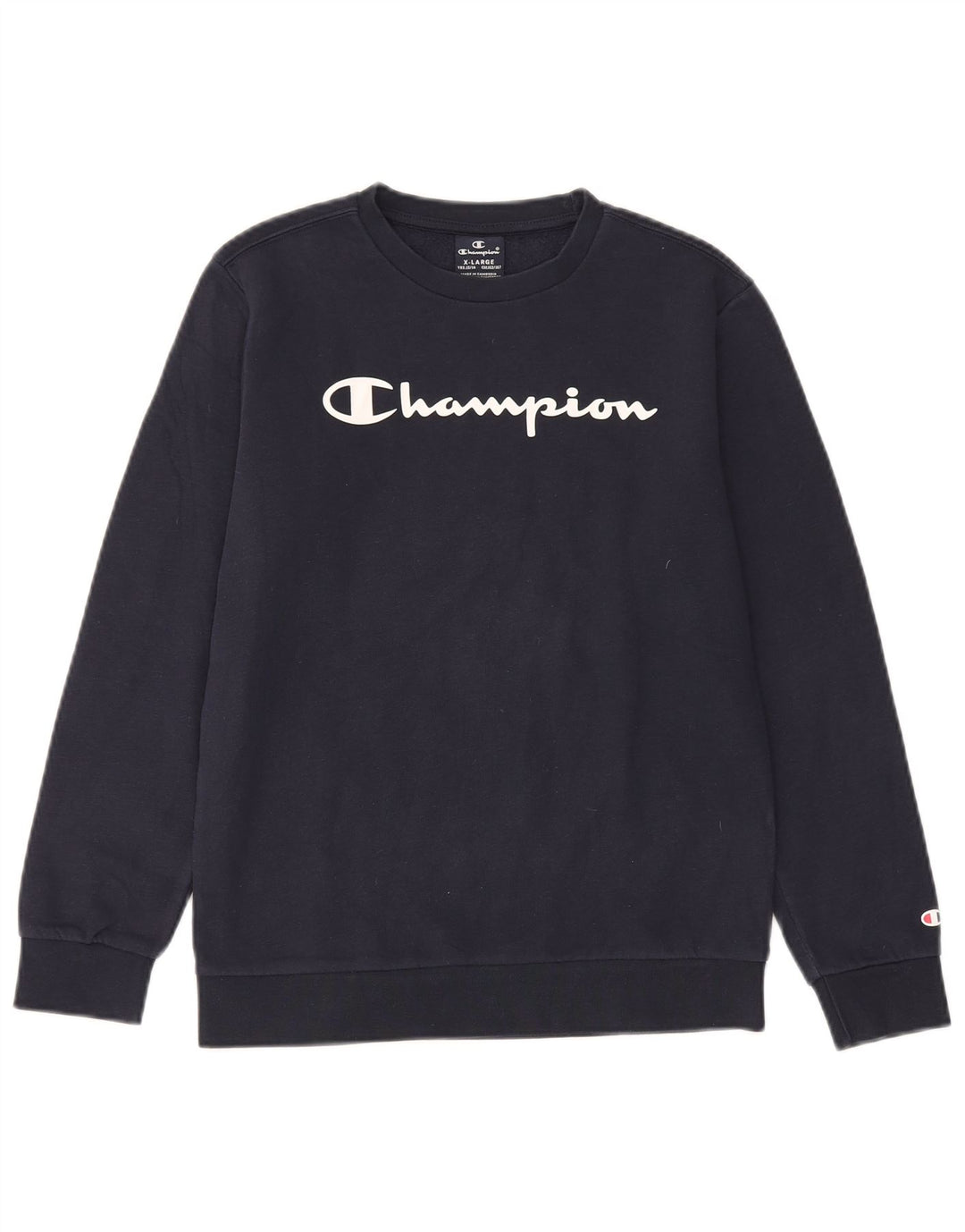 Champion Boys Grafisk Sweatshirt Jumper 13-14 år XL Navy Blue