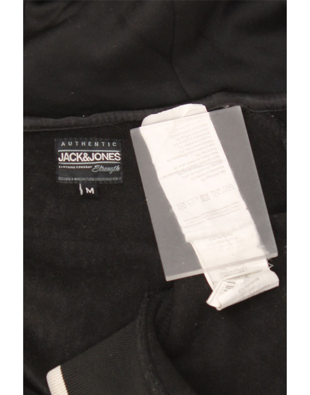 JACK & JONES Dame-hættetrøje med lynlås UK 14 Medium Black Colourblock