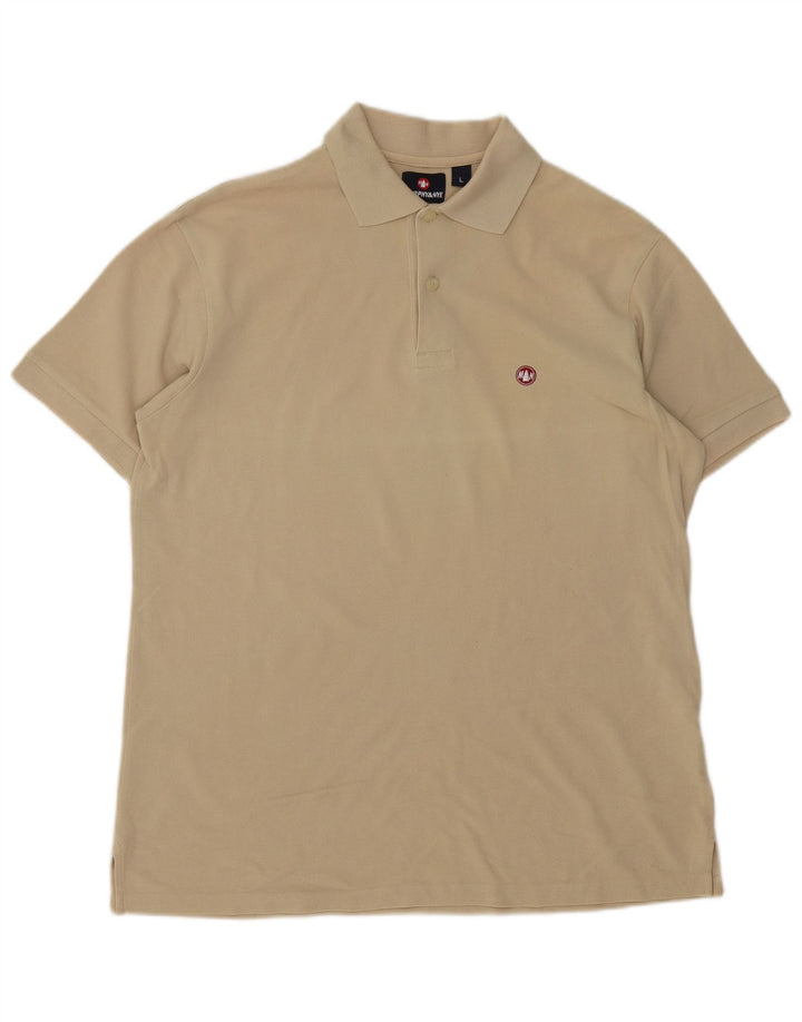 Murphy & Nye herre poloshirt stor beige bomuld