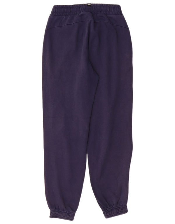 Puma Drenge Træningsdragt Bukser Joggers 13-14 År Marineblå