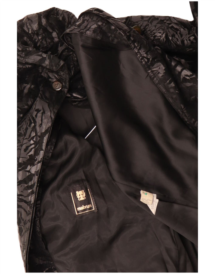 MABRUN Dame Oversized Overfrakke IT 42 Large Black Floral