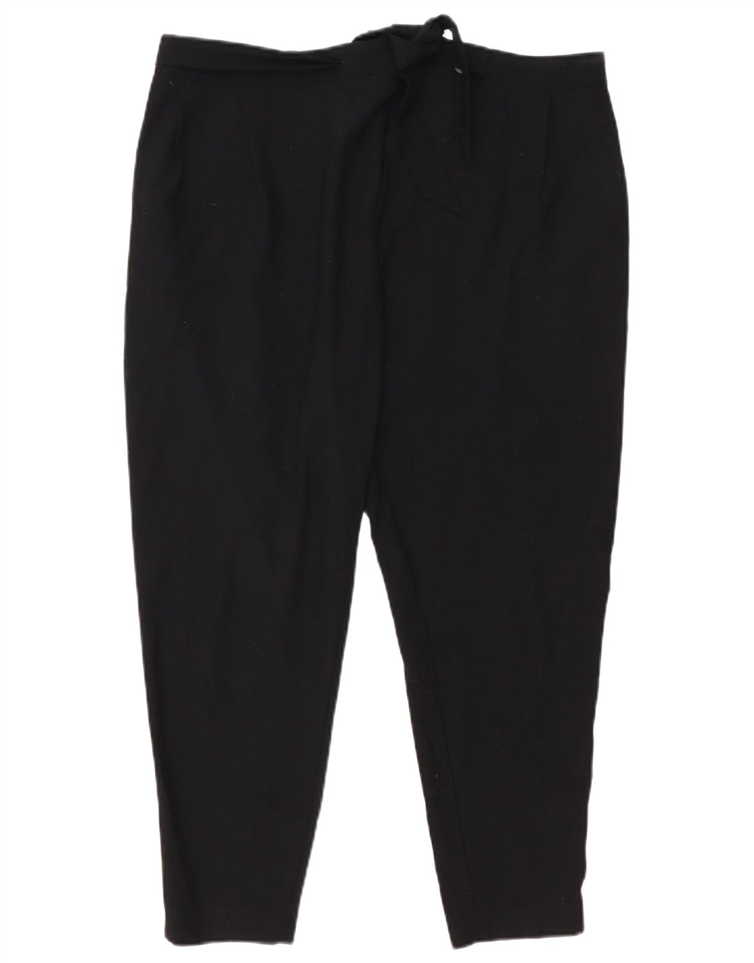 Zara Dame tilspidsede Casual Bukser Små W27 L25 Sort Polyester