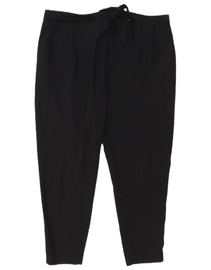 Zara Dame tilspidsede Casual Bukser Små W27 L25 Sort Polyester