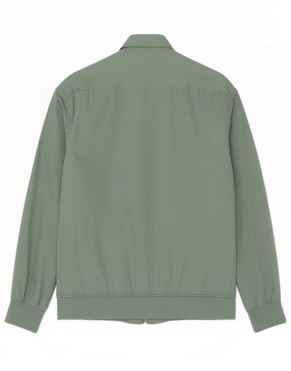 Zara Herre Bomber Jacket UK 36 Small Green Lyocell