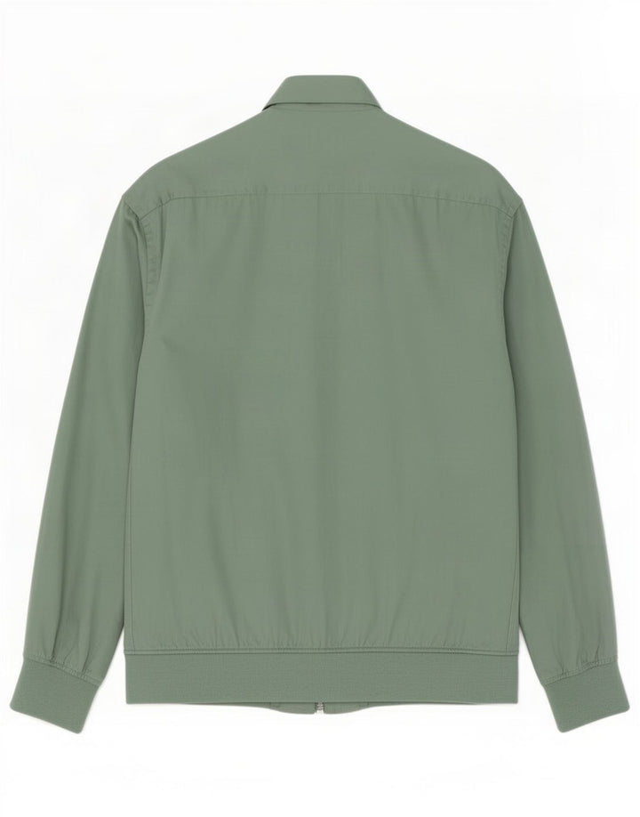 Zara Herre Bomber Jacket UK 36 Small Green Lyocell