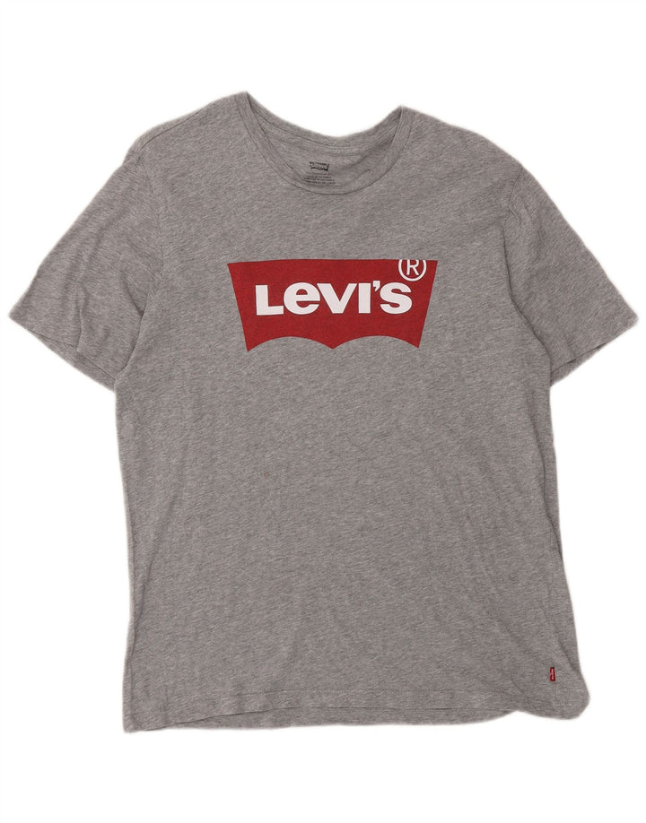 Levi's Herre grafisk T-shirt top mellemgrå