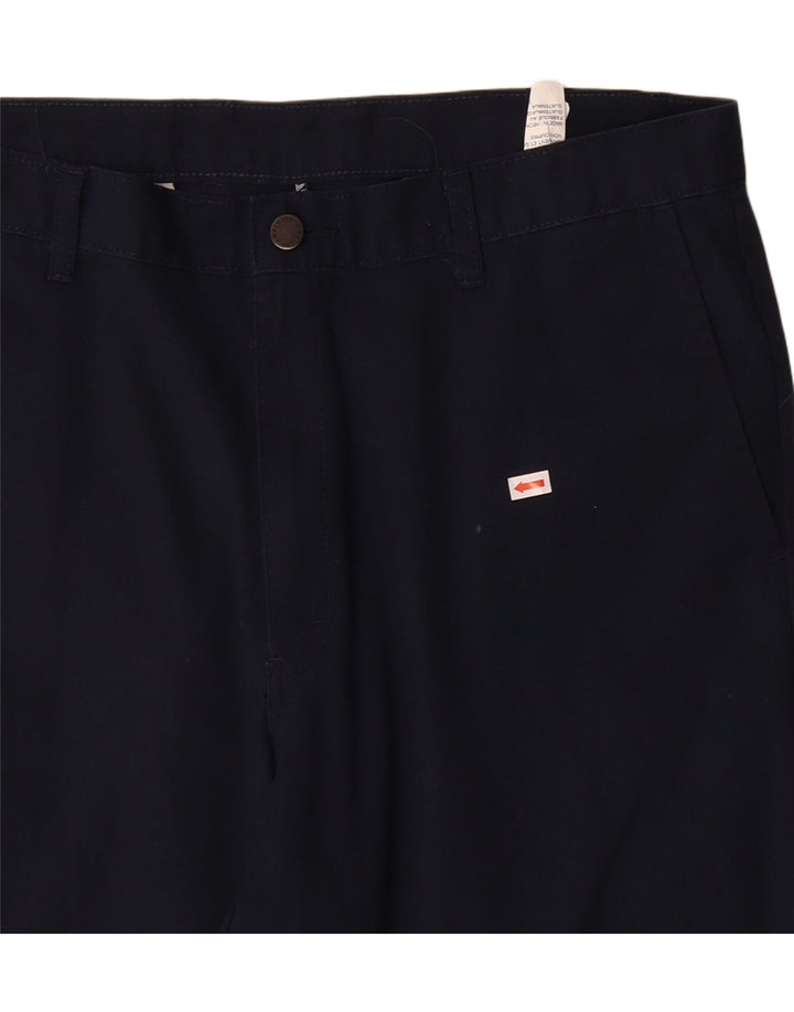 DICKIES Mens Straight Chino Trousers W36 L30 Navy Blue Polyester Vintage Dickies and Second-Hand Dickies from Messina Hembry 