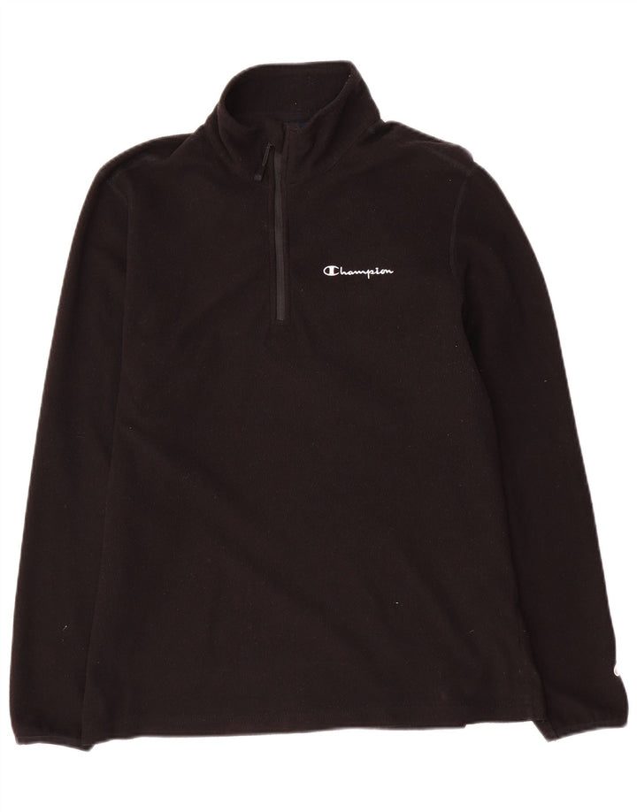 Champion herre lynlås-hals fleece jumper medium sort