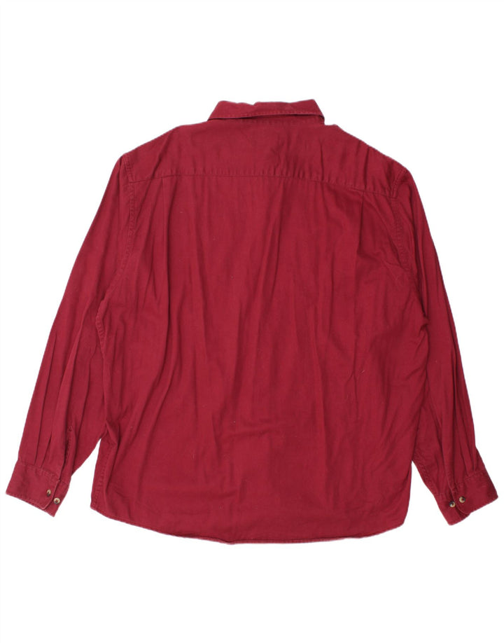 Wrangler herreskjorte XL Bourgogne bomuld