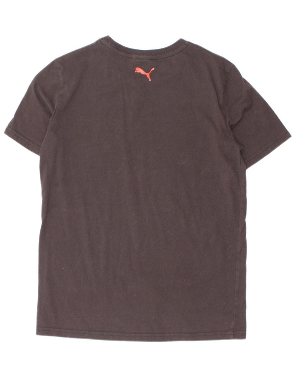 Puma drenge grafisk t-shirt top 11-12 år stor sort bomuld