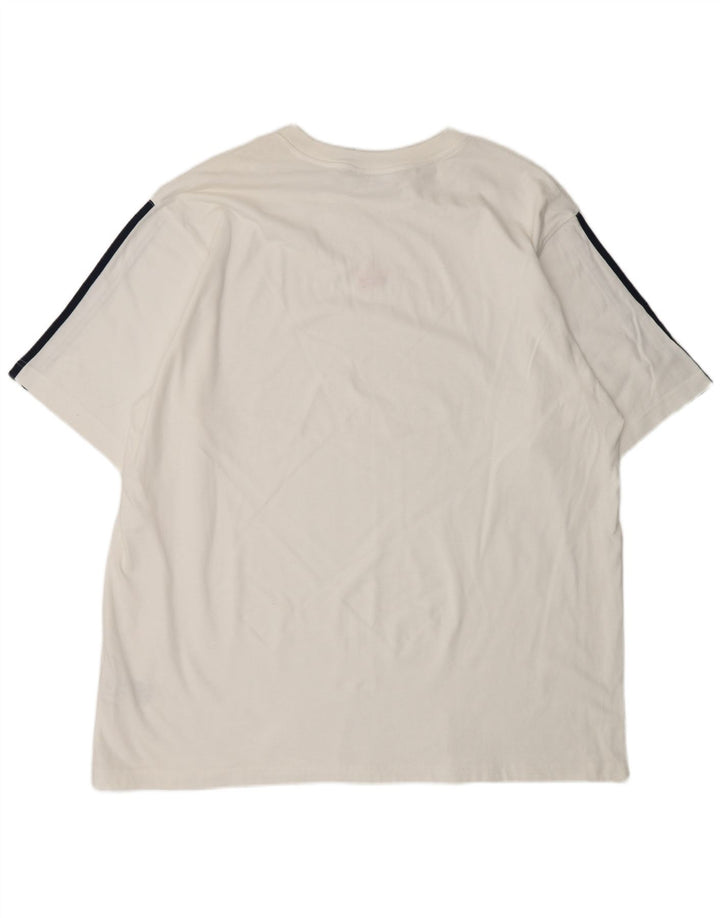 ADIDAS Mens T-Shirt Top 2XL White Cotton