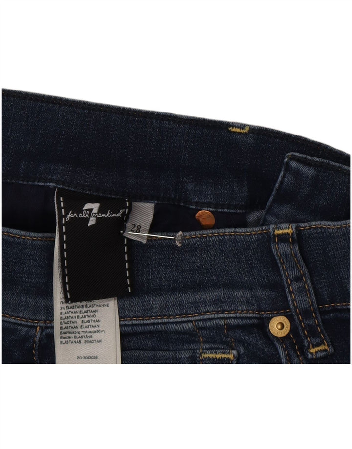 7 For All Mankind Dame Bootcut Jeans W28 L34 Blå Bomuld