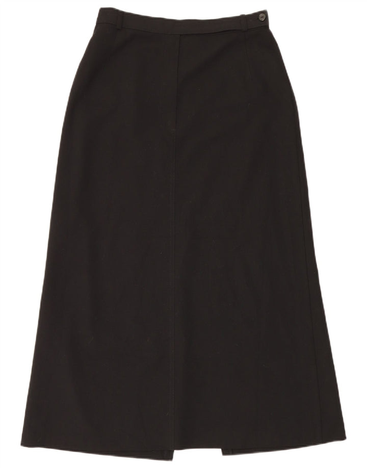 Marks & Spencer Dame Maxi Nederdel UK 12 Medium W28 Sort Polyester