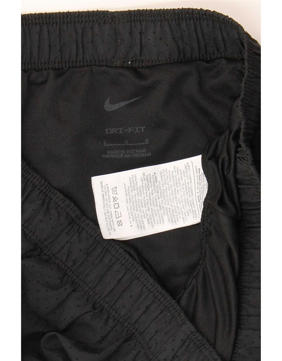 Nike sportsshorts til kvinder UK 16 Large Black Polyester