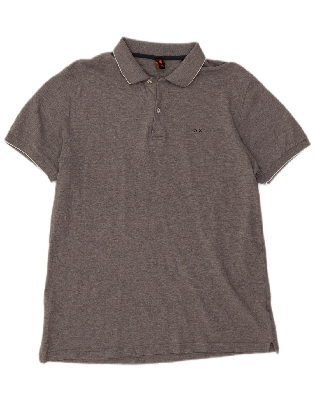 SUN68 Herre poloshirt XL Grå Flecked Bomuld