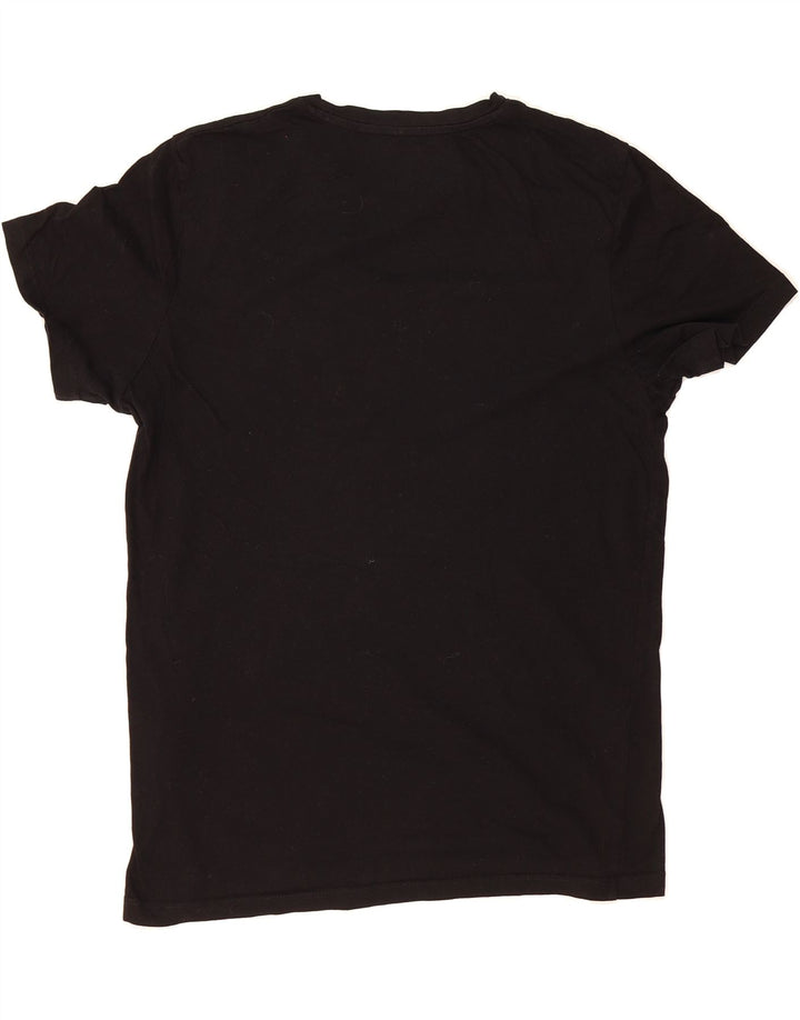 JACK & JONES Mens Graphic T-Shirt Top Medium Black Cotton Vintage Jack & Jones and Second-Hand Jack & Jones from Messina Hembry 